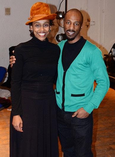 Antu Yacob with photographer Anthony Artis at The Firsts Opening Night