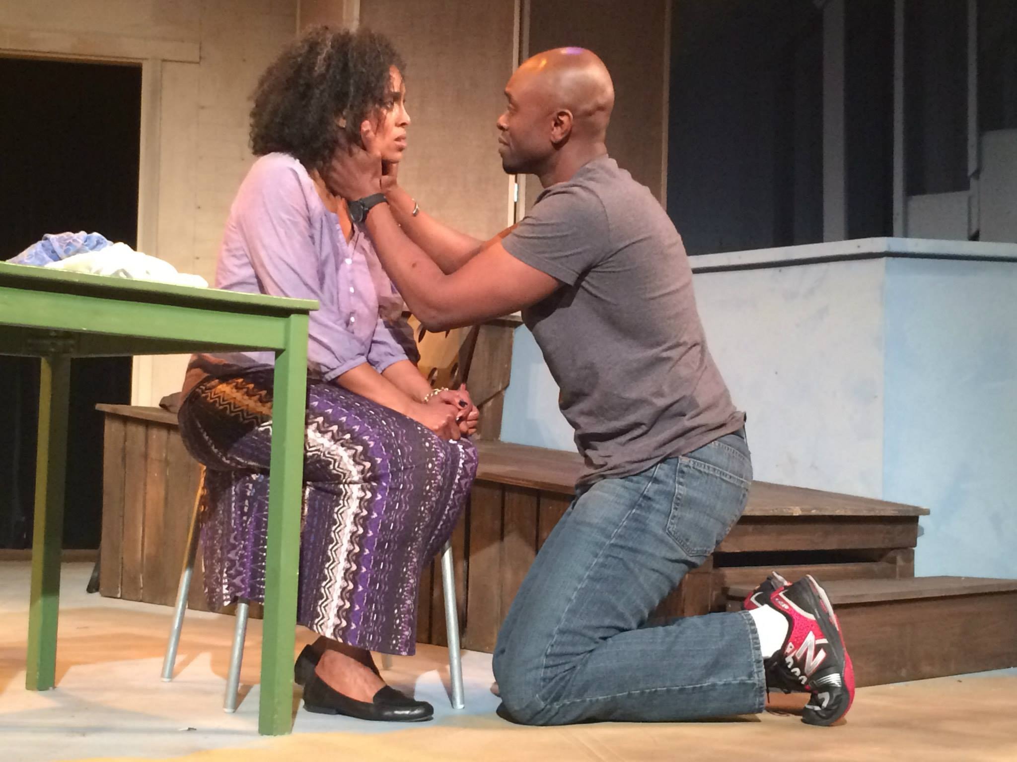 Antu Yacob with Owiso Odera in Stepping Out of the River at Dawn by Dean Poynor at Mixed Blood Theatre