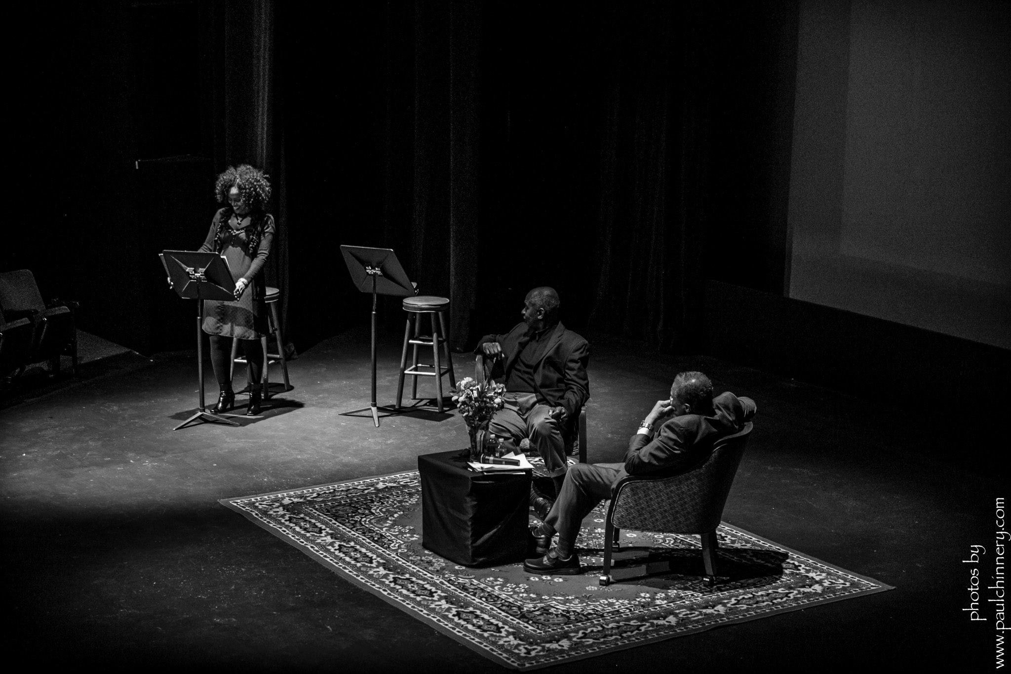 Antu Yacob reading Richard Wesley's The Sirens at Crossroads Theatre Company with Richard Wesley